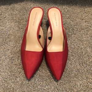 WhoWhatWear Red Mule